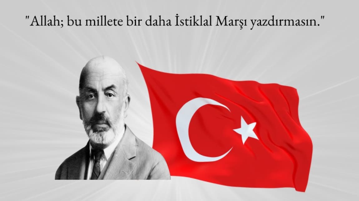 İstiklal Şairimiz Mehmet Akif ERSOY'u saygı ve rahmetle anıyoruz.